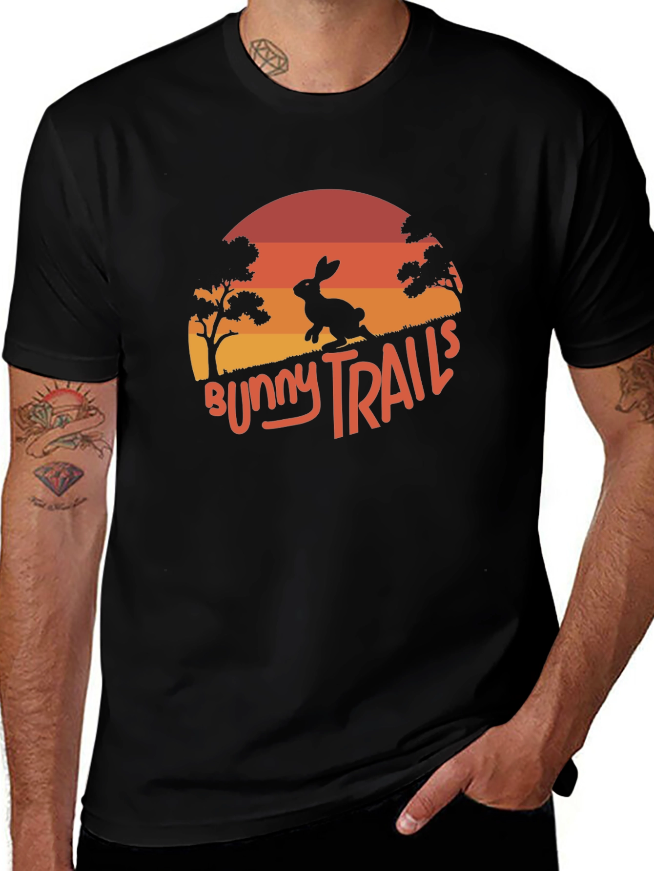 Variant 16 of Bunny Trails Graphic T-Shirt