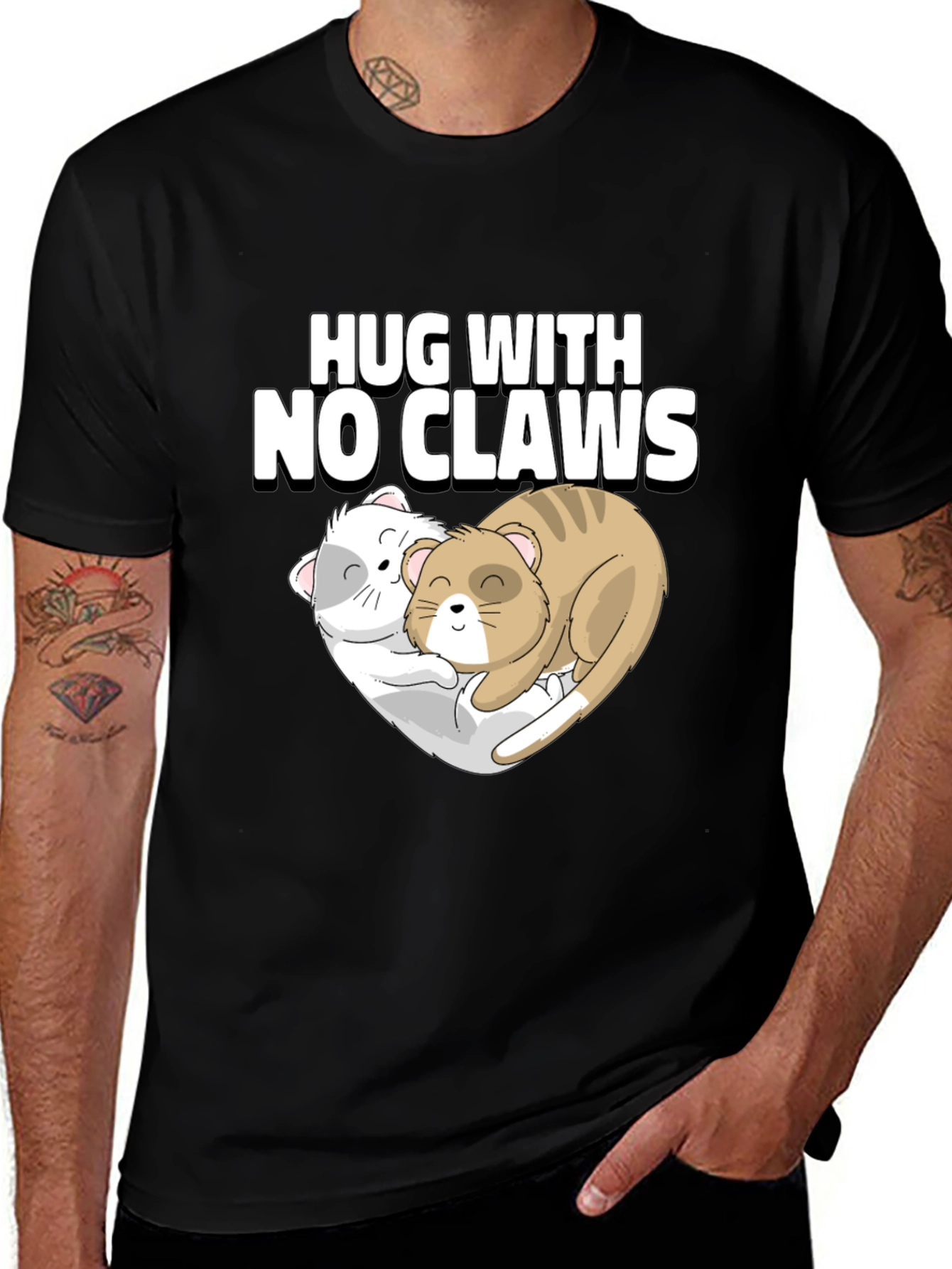 Variant 15 of Hug With No Claws Graphic T-Shirt