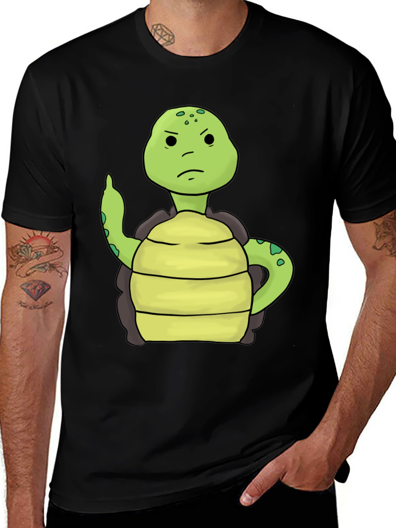 Variant 30 of Grumpy Turtle T-Shirt - Funny Animal Graphic Tee