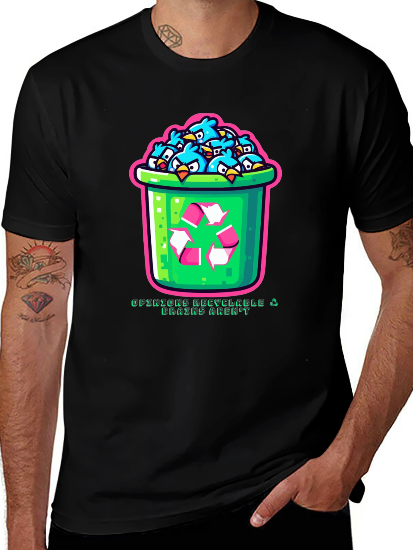 Variant 15 of Recycle Bin Bird T-Shirt