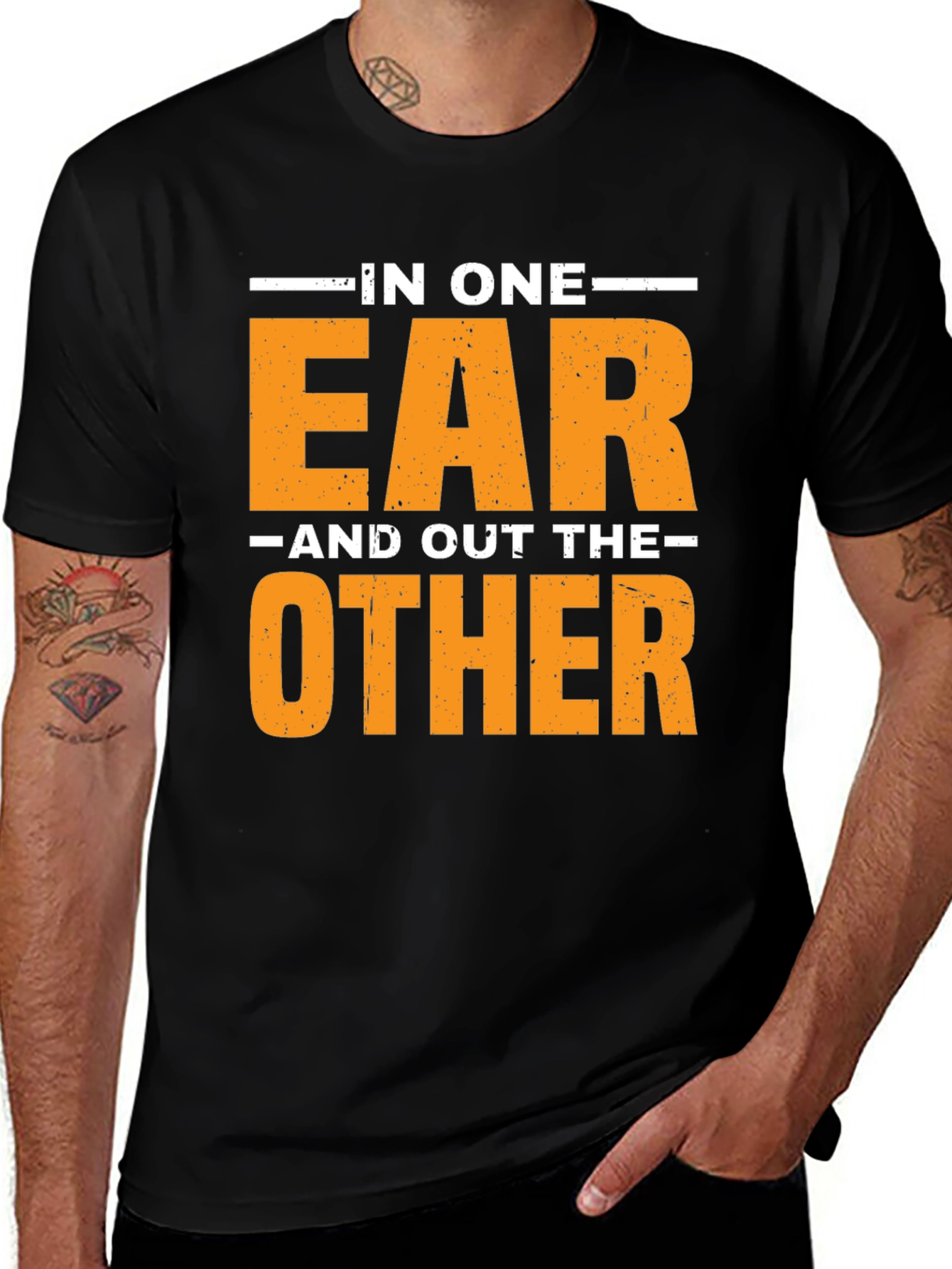 Variant 5 of In One Ear and Out the Other Graphic T-Shirt