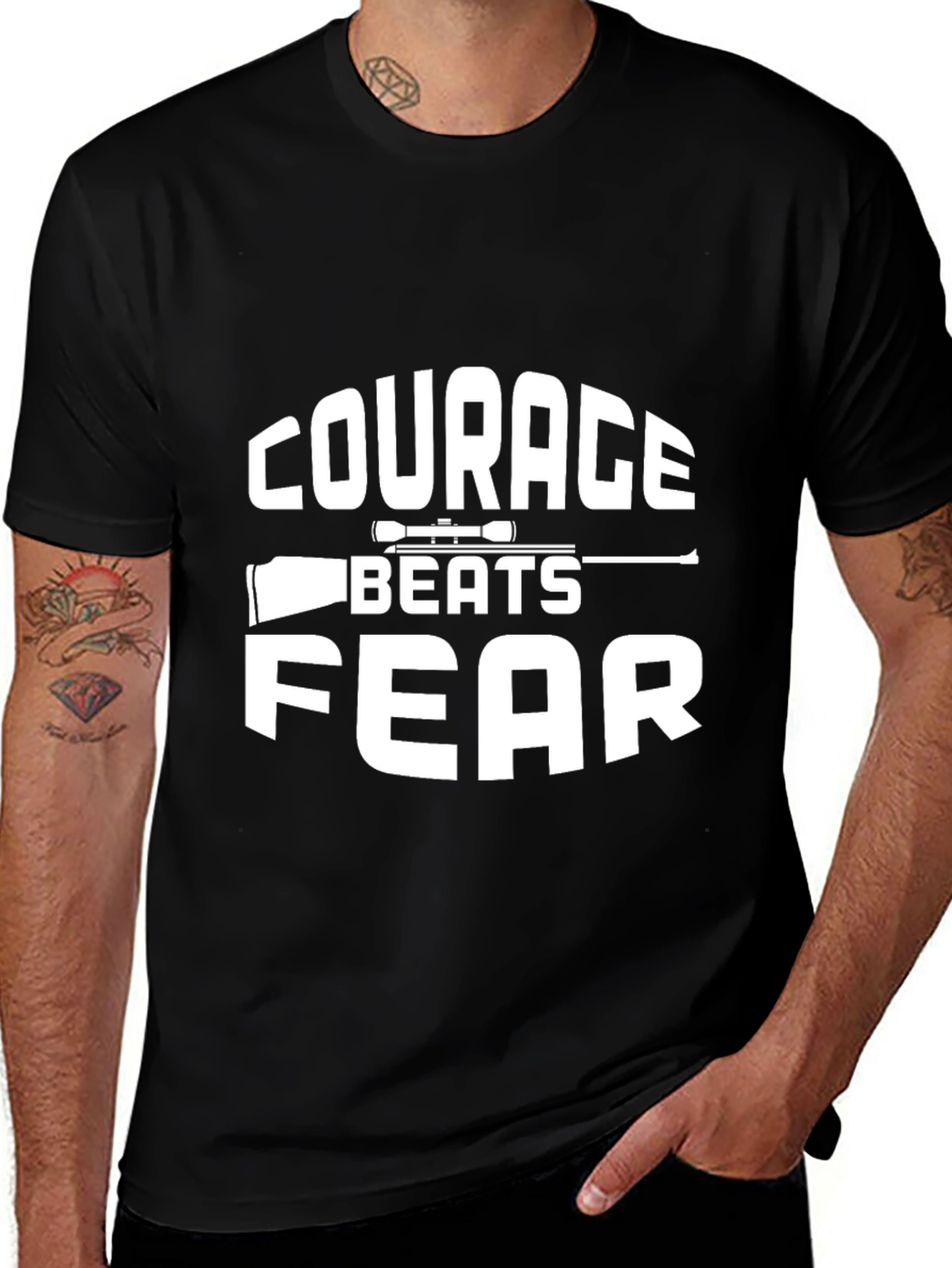 Variant 18 of Courage Beats Fear T-Shirt