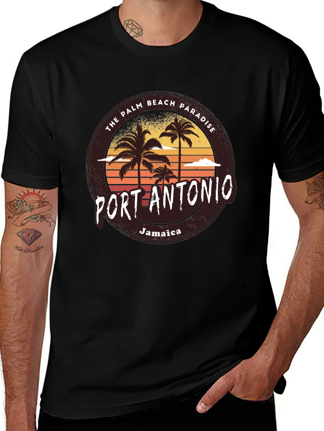 Port Antonio Jamaica T-Shirt - Palm Beach Paradise Tee