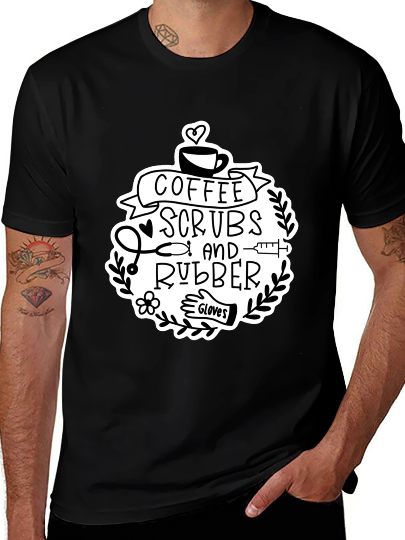 Coffee Scrubs & Rubber Gloves Tee