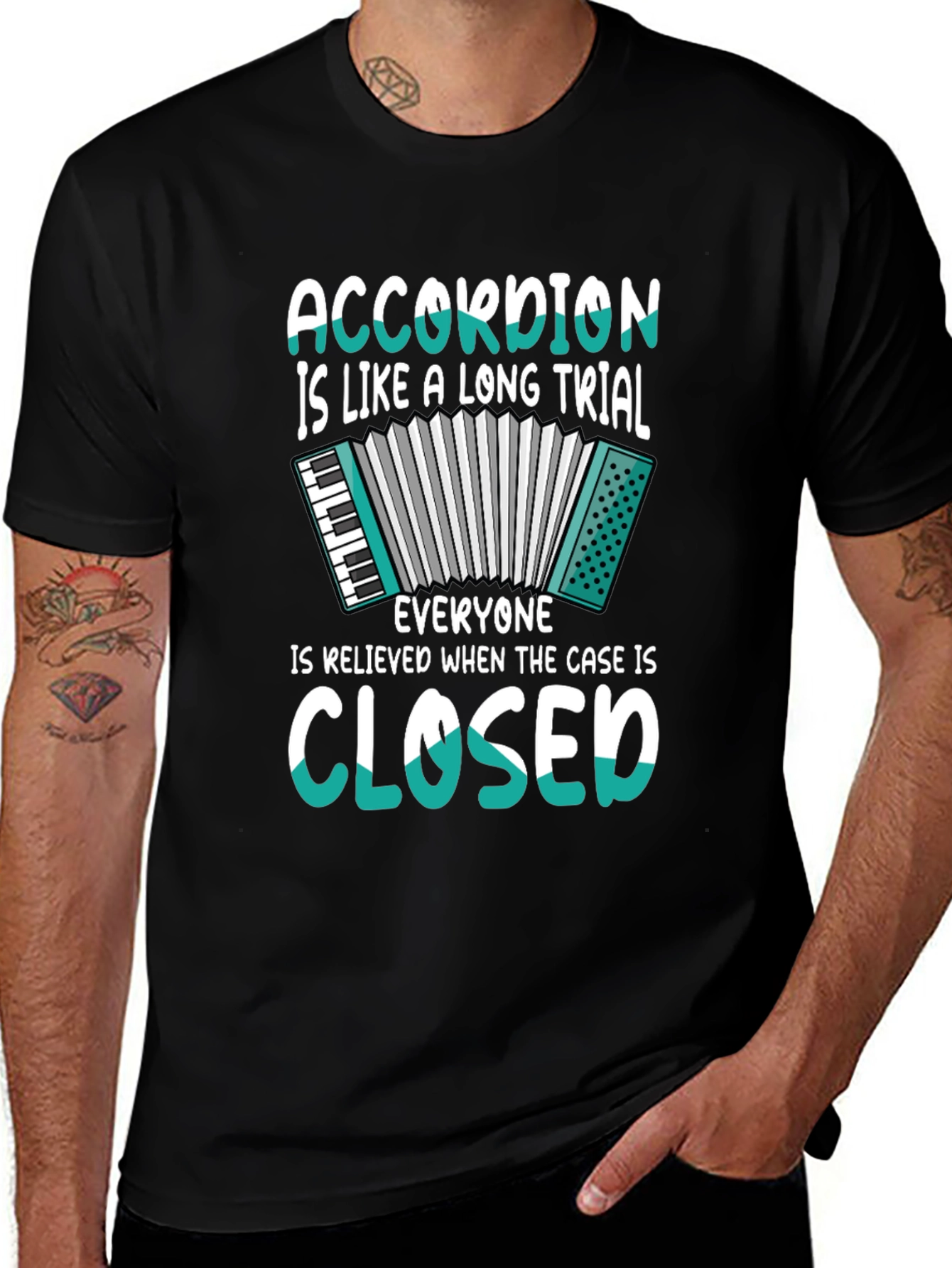 Variant 15 of Accordion Long Trial T-Shirt