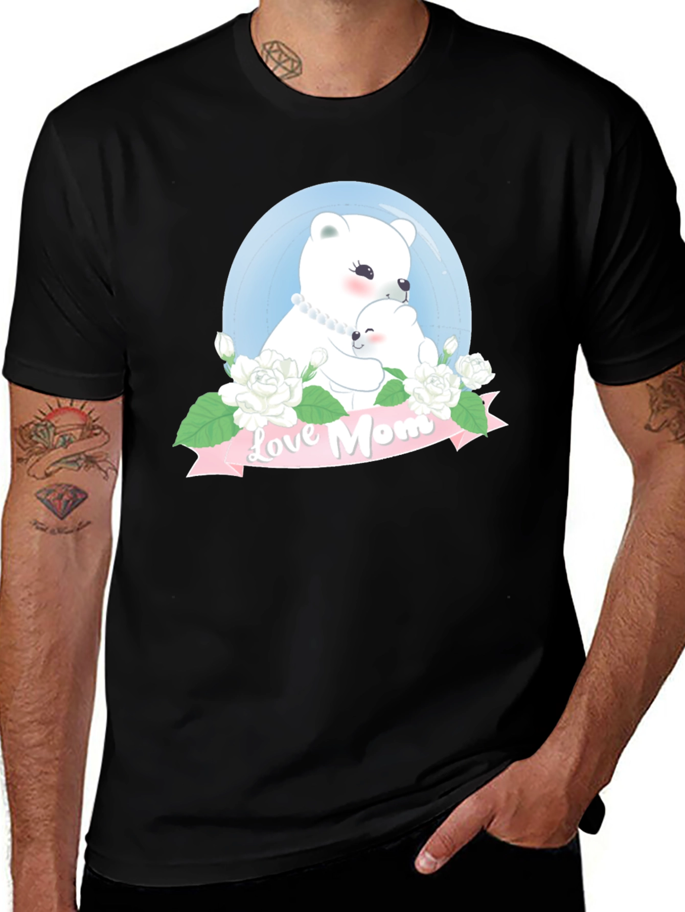 Variant 22 of Love Mom Bear Graphic T-Shirt