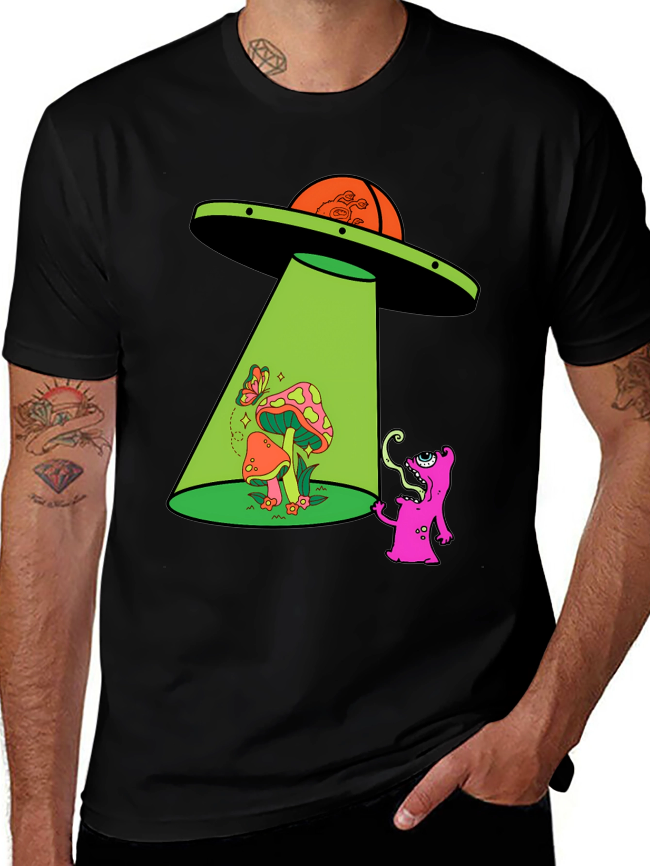 Variant 25 of UFO Abduction T-Shirt