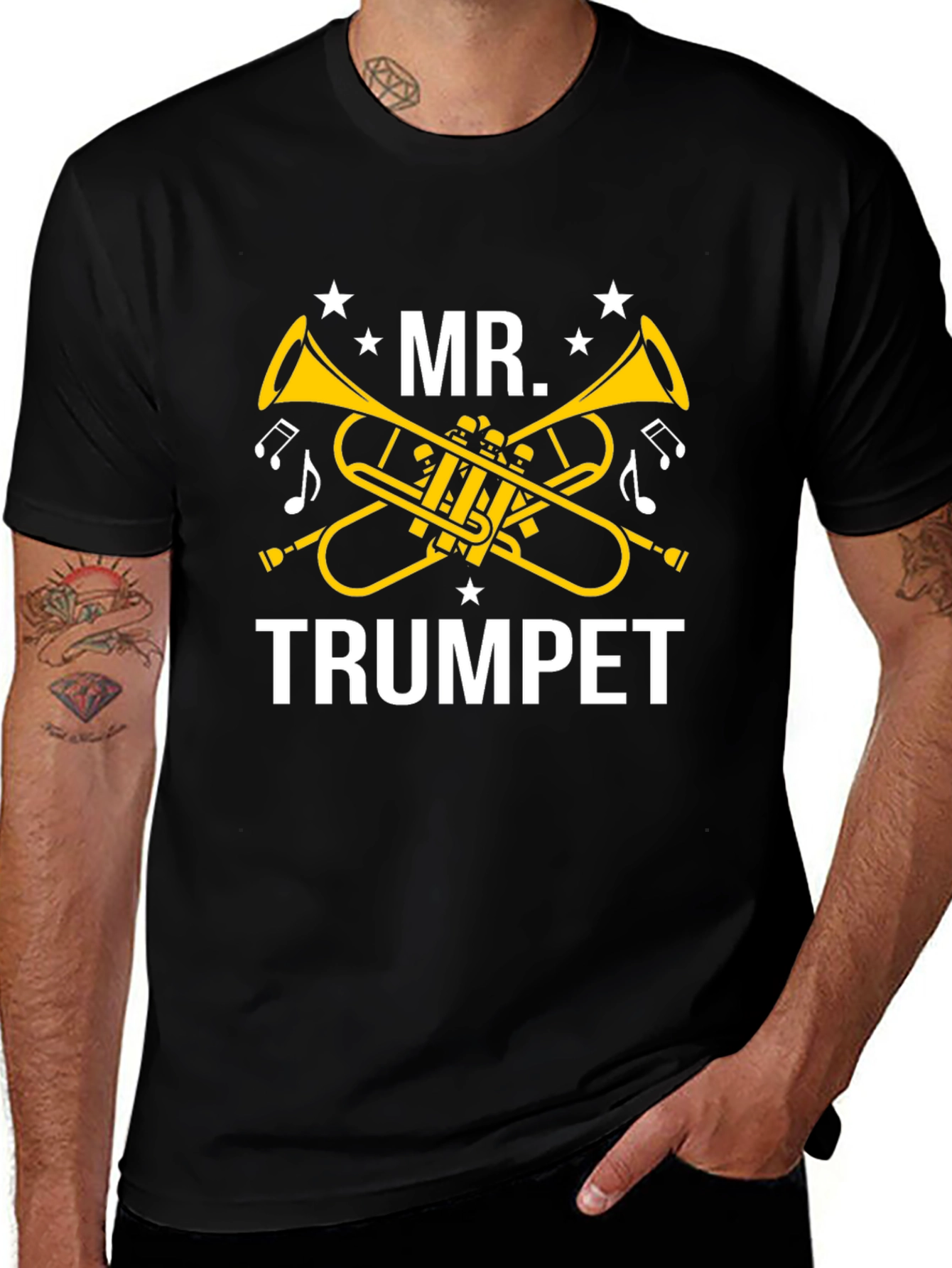 Variant 4 of Mr. Trumpet Graphic T-Shirt - Music Lover Tee