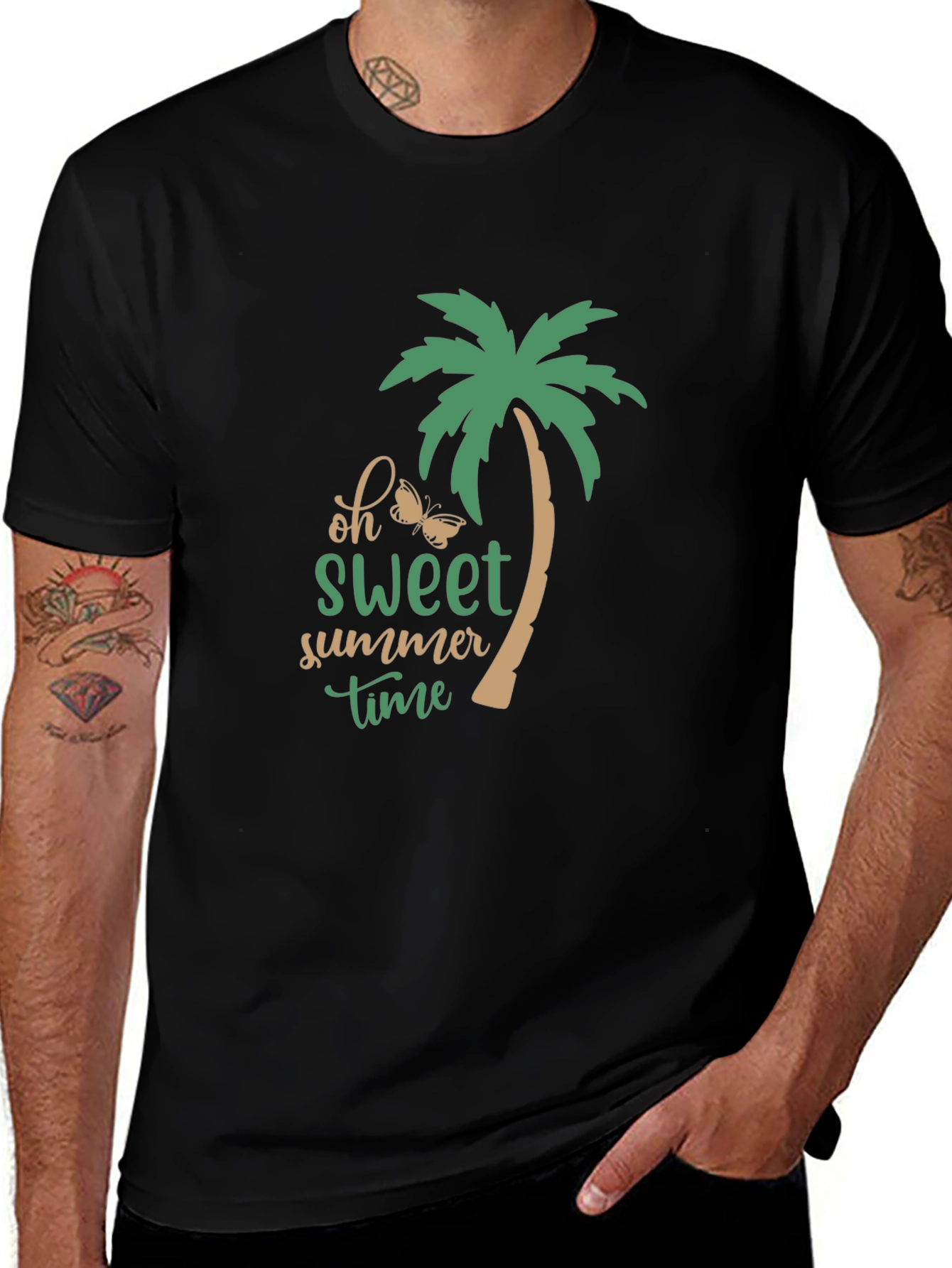 Variant 19 of Oh Sweet Summer Time Palm Tree Graphic Tee