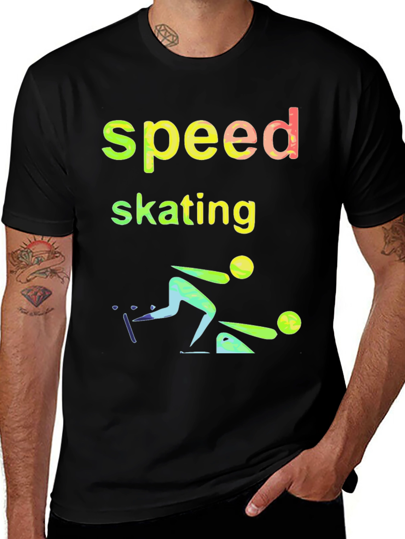 Variant 13 of Speed Skating Graphic Tee