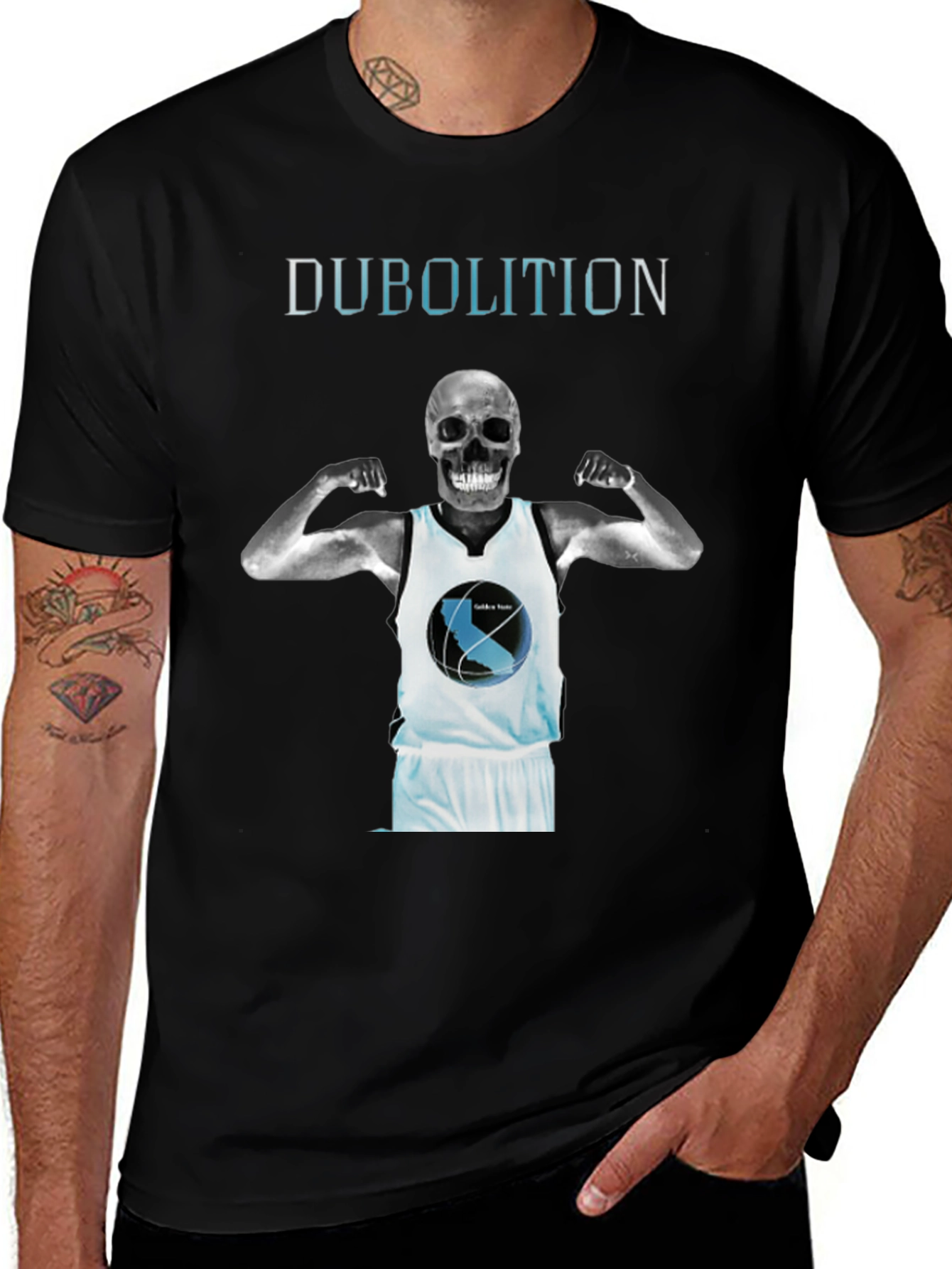 Dubolition Skull Basketball Graphic Tee