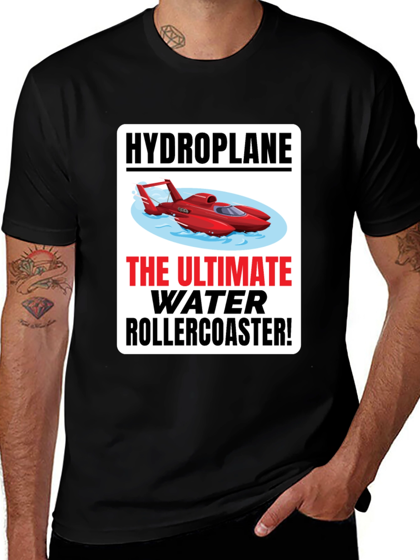 Variant 16 of Hydroplane Water Rollercoaster T-Shirt