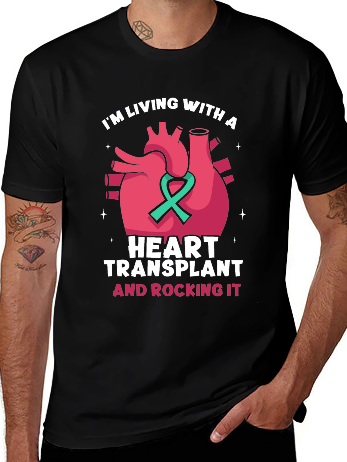 Variant 19 of Heart Transplant Awareness Graphic Tee
