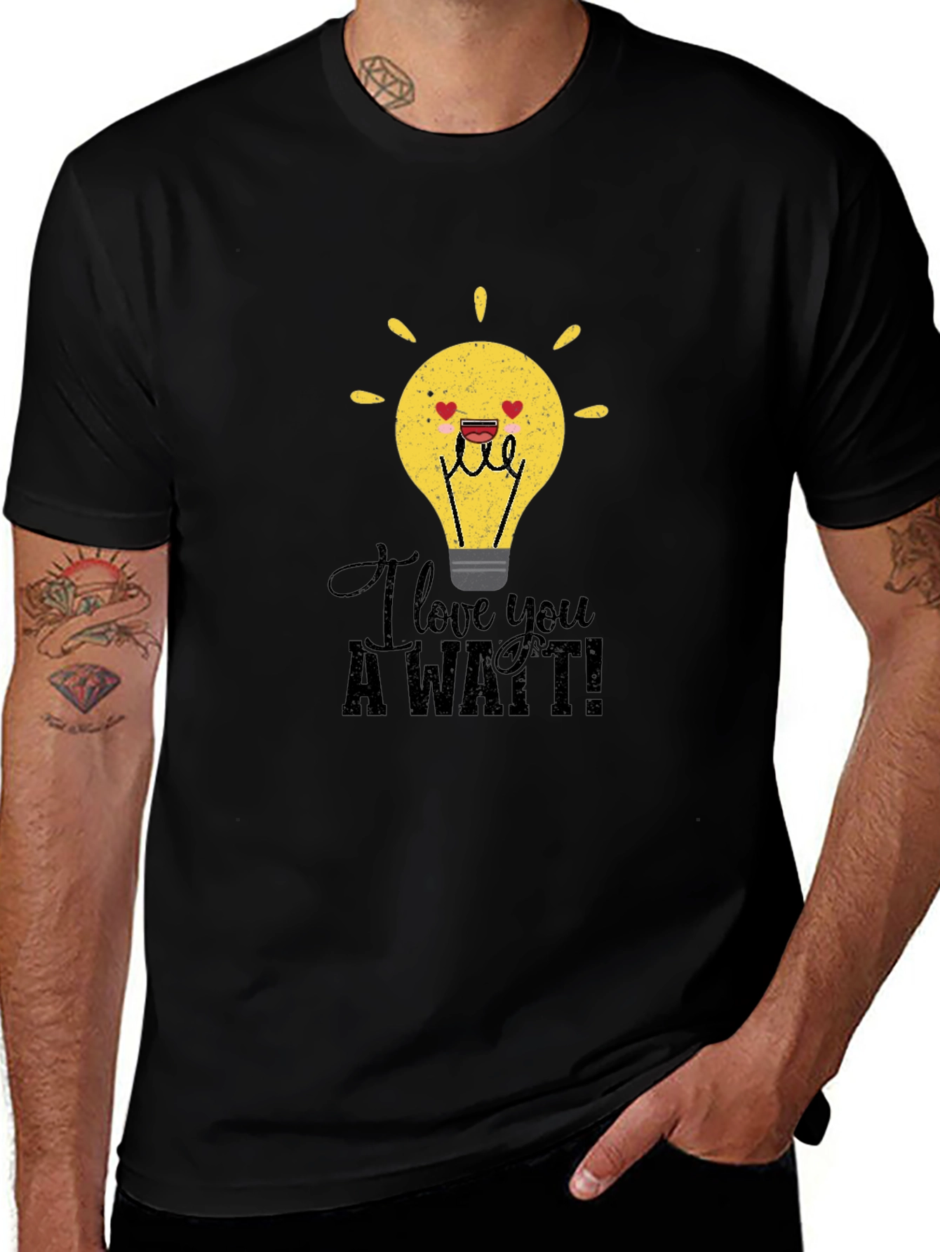 Variant 23 of I Love You a Watt! Graphic Tee