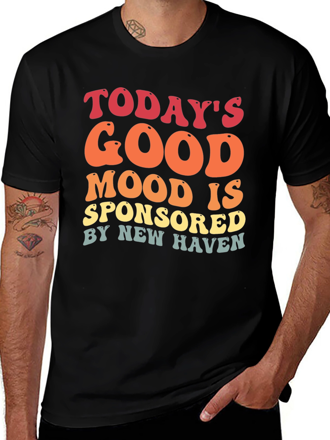 Variant 29 of Good Mood New Haven Retro T-Shirt