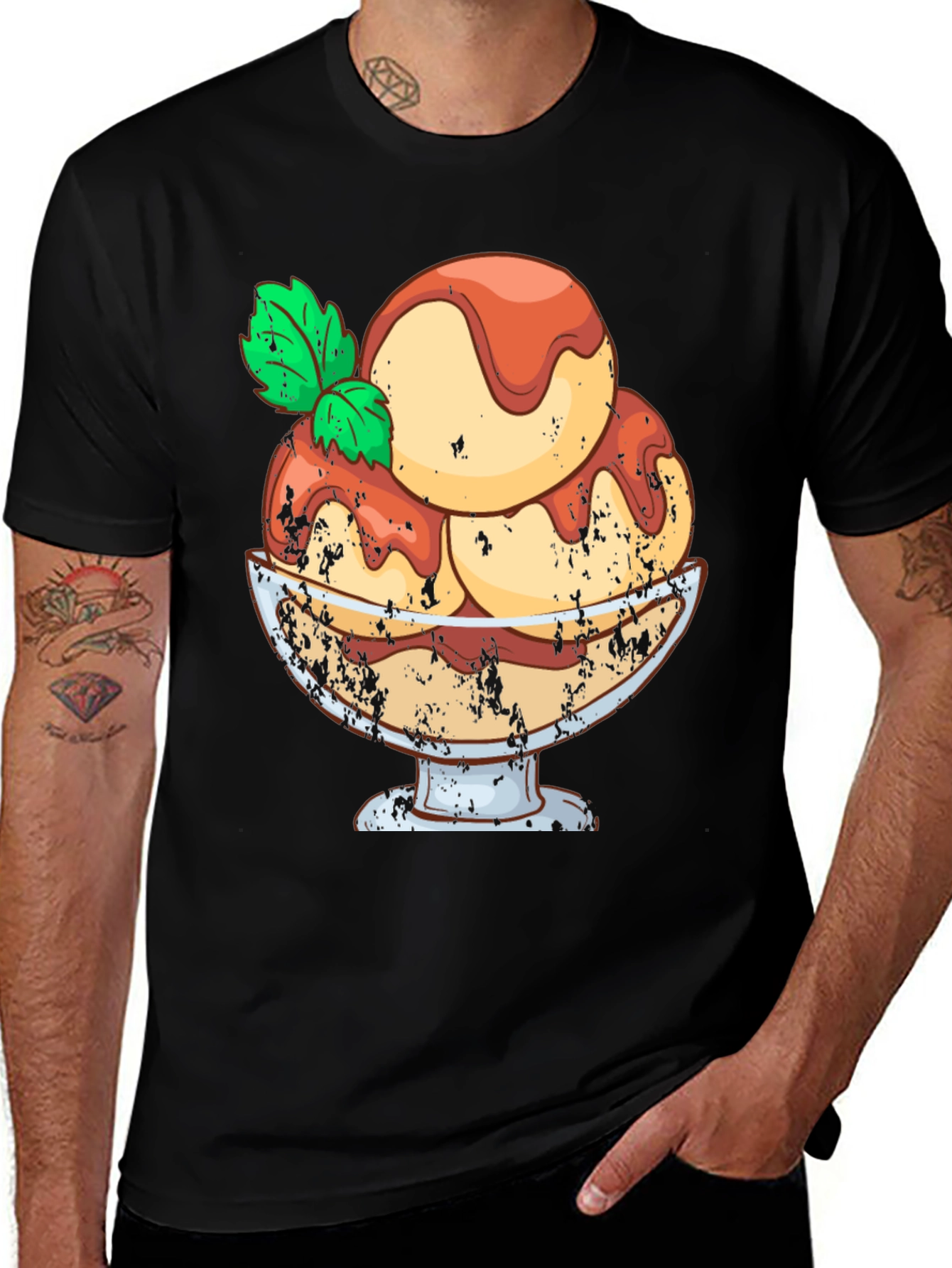 Ice Cream Graphic Tee - Tasty Dessert Shirt