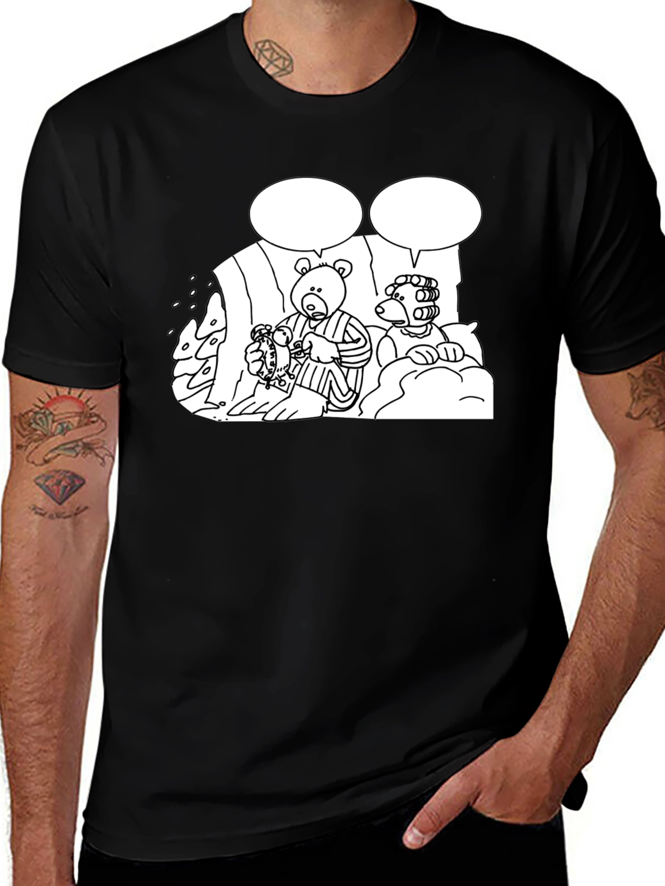 Variant 4 of Funny Bear Pajama T-Shirt