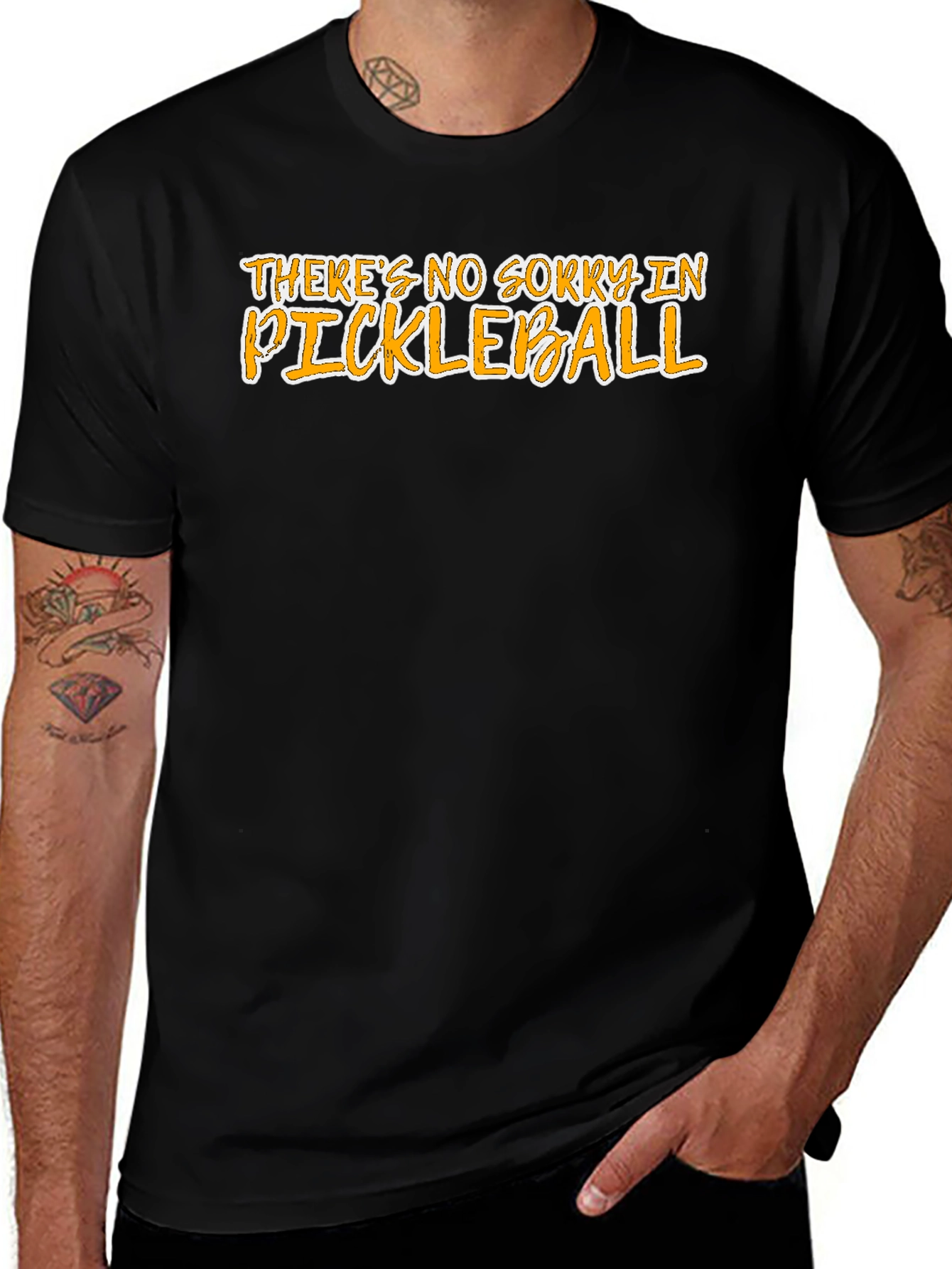 Variant 13 of Funny Pickleball T-Shirt - No Sorry in Pickleball