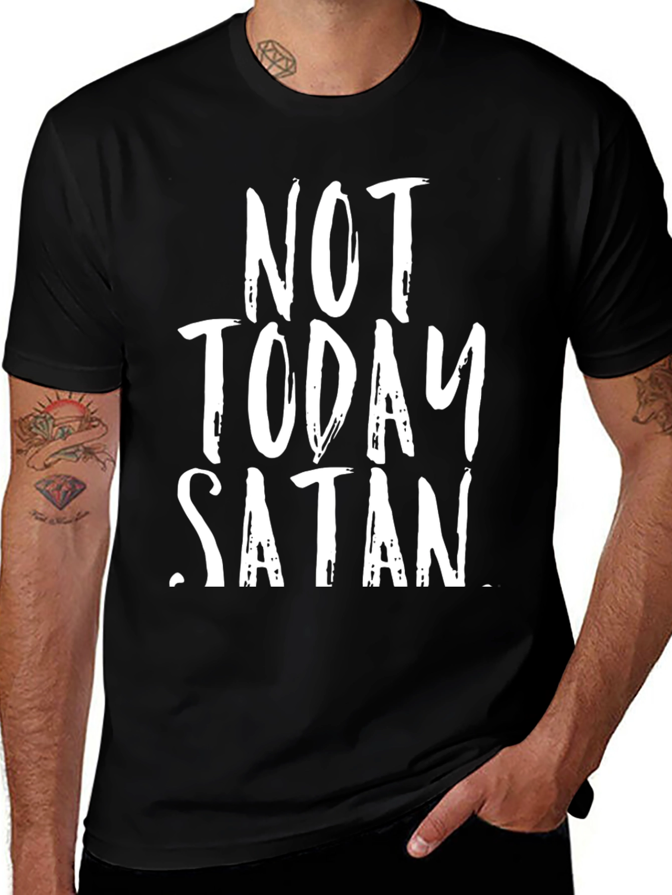 Variant 23 of Not Today Satan Graphic Tee