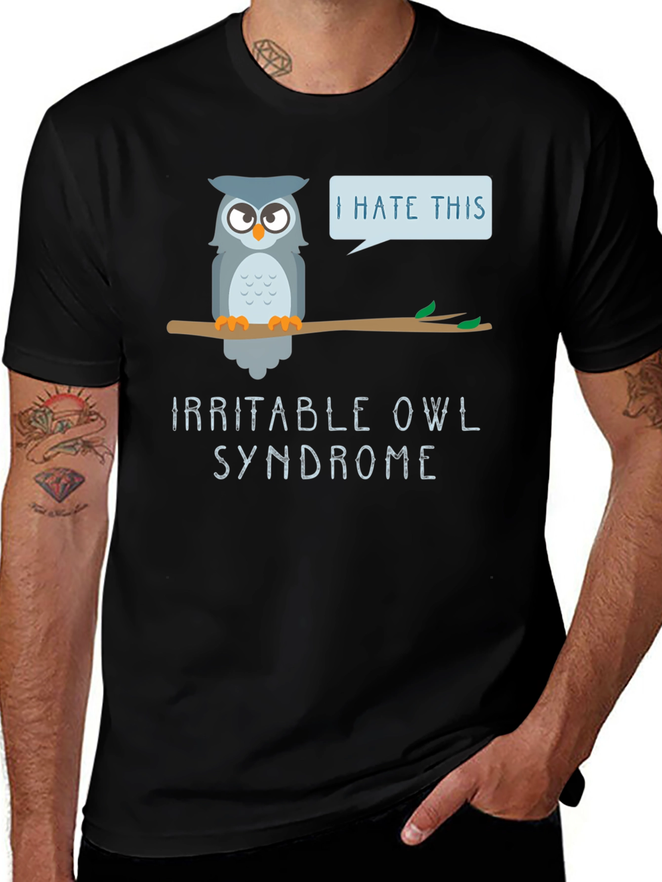 Variant 21 of Irritable Owl Syndrome T-Shirt - Funny Graphic Tee