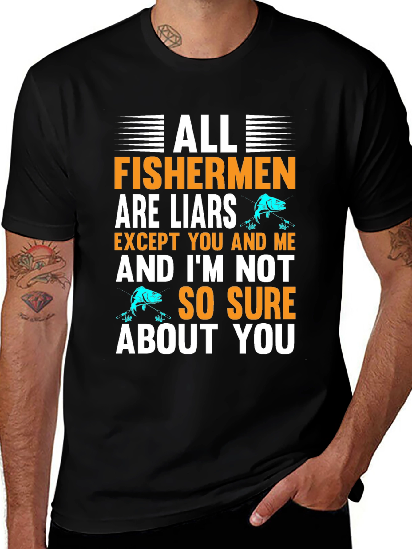 Variant 30 of All Fishermen Are Liars T-Shirt