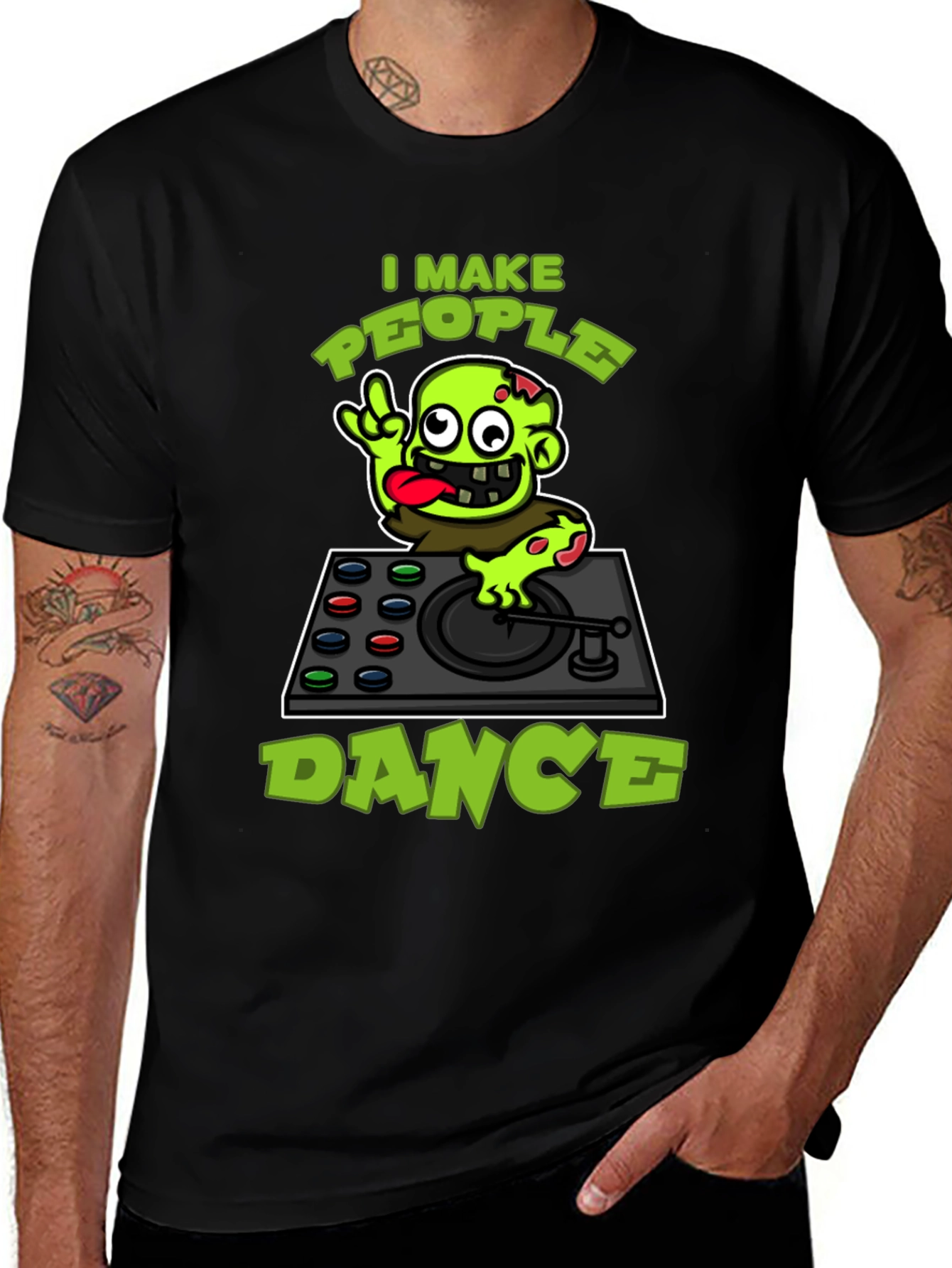 Zombie DJ T-Shirt - I Make People Dance
