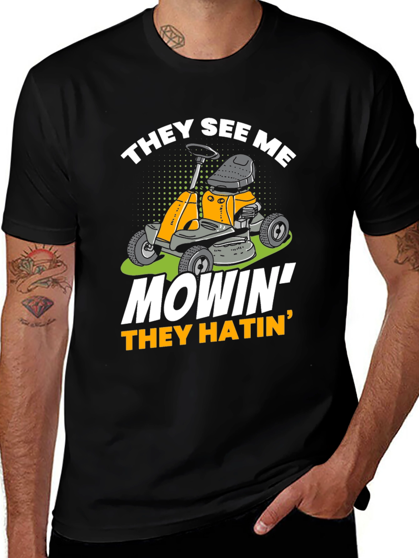 Variant 20 of They See Me Mowin' Men's Graphic T-Shirt