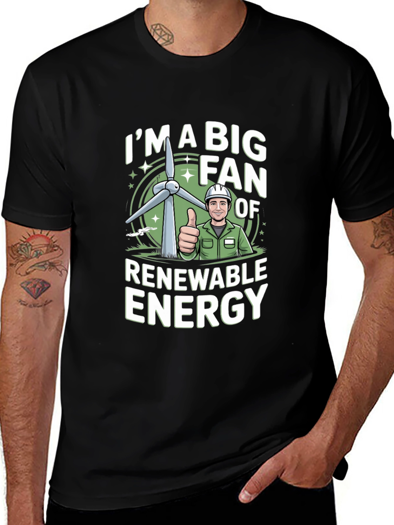 Variant 29 of I'm A Big Fan of Renewable Energy T-Shirt