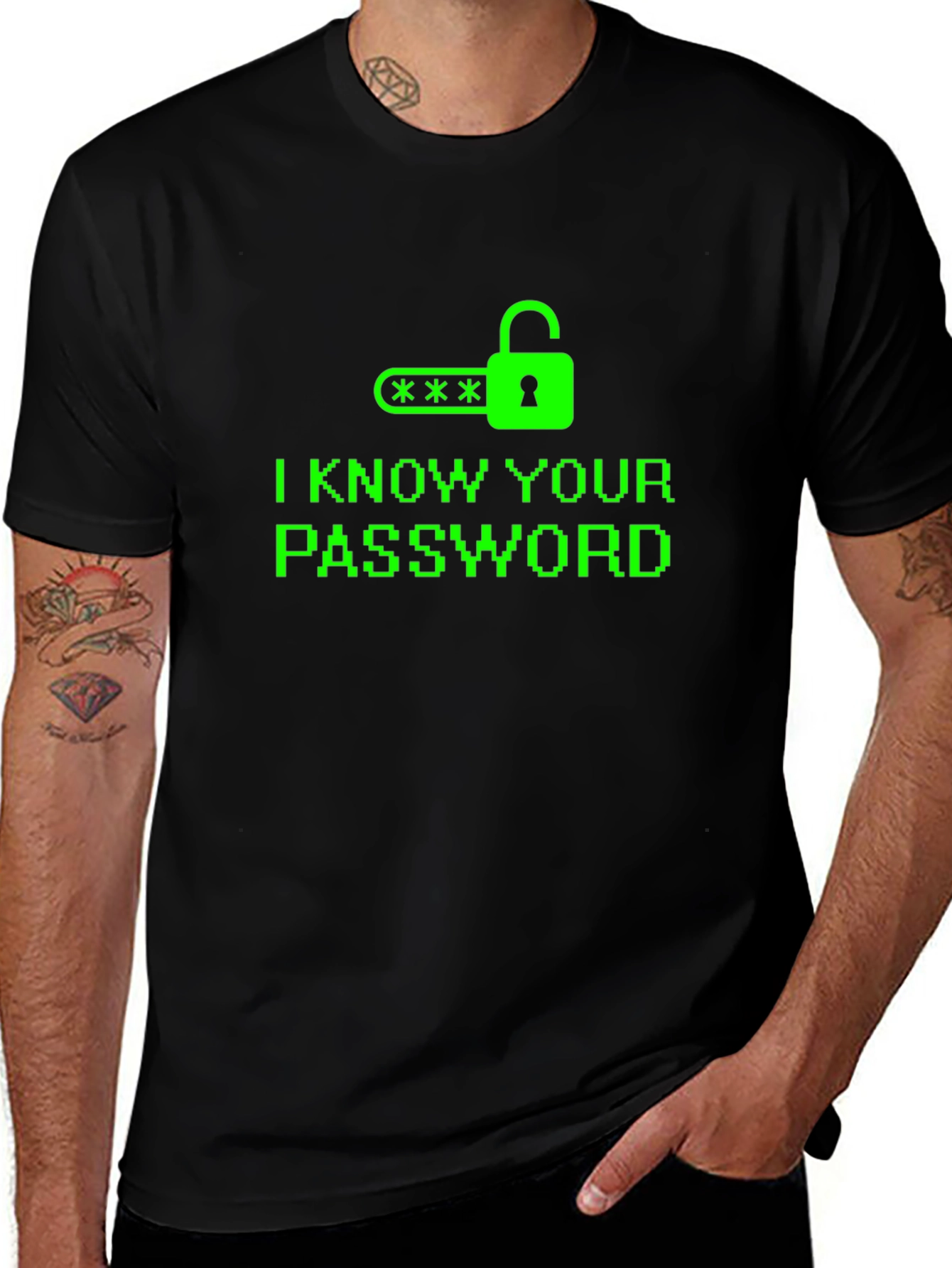 Variant 2 of I Know Your Password T-Shirt