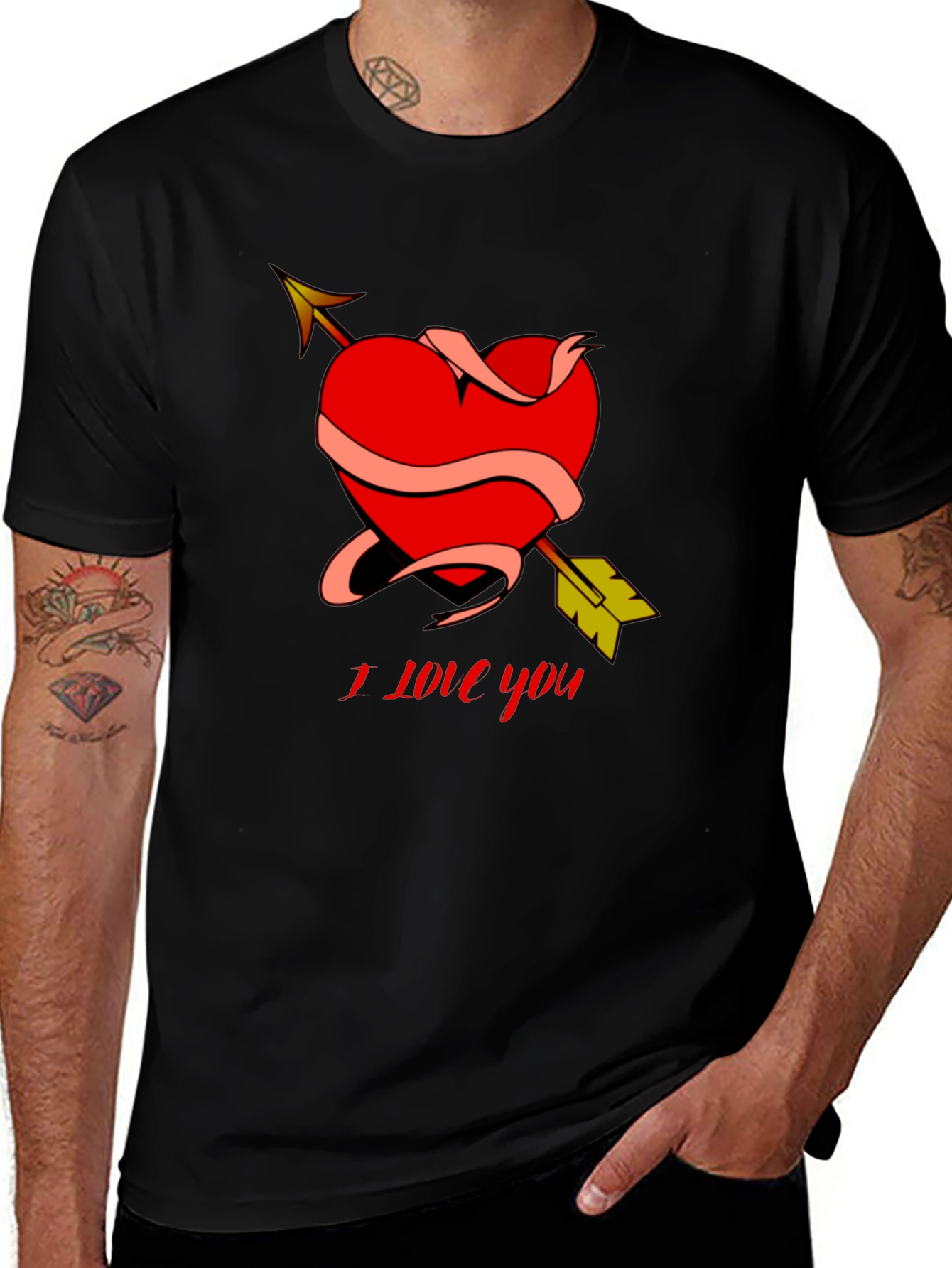 Variant 15 of I Love You Heart Arrow T-Shirt