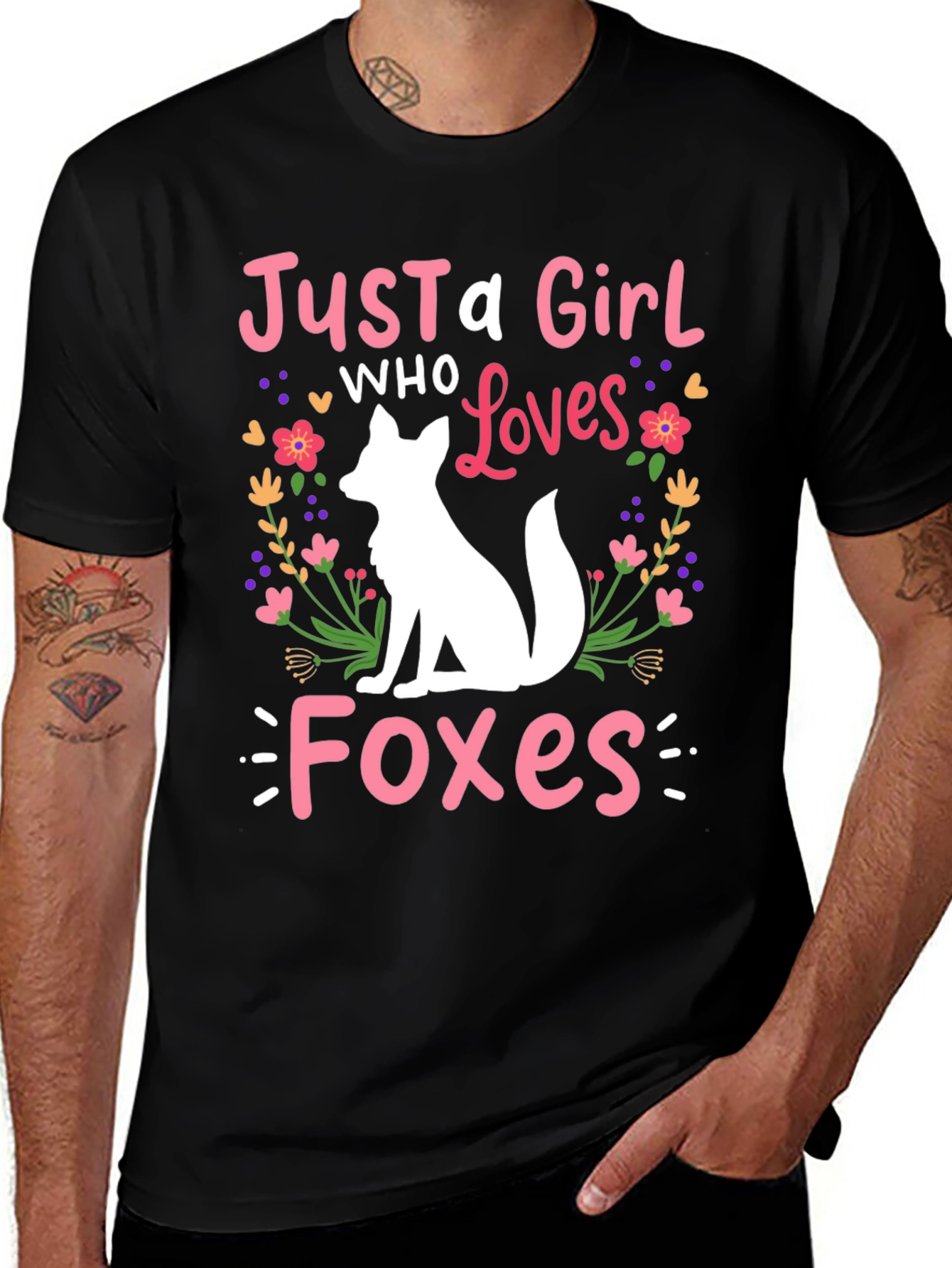 Variant 17 of Just a Girl Who Loves Foxes T-Shirt