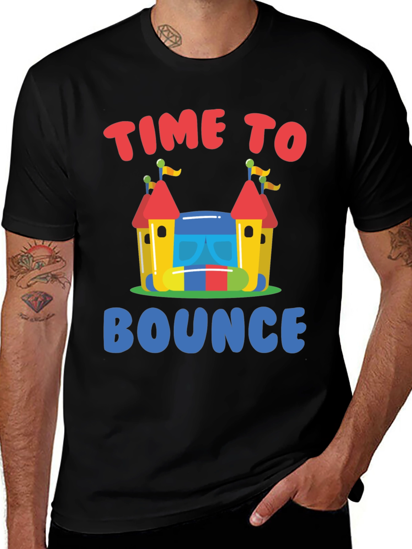 Variant 22 of Time to Bounce T-Shirt - Fun Bounce House Design