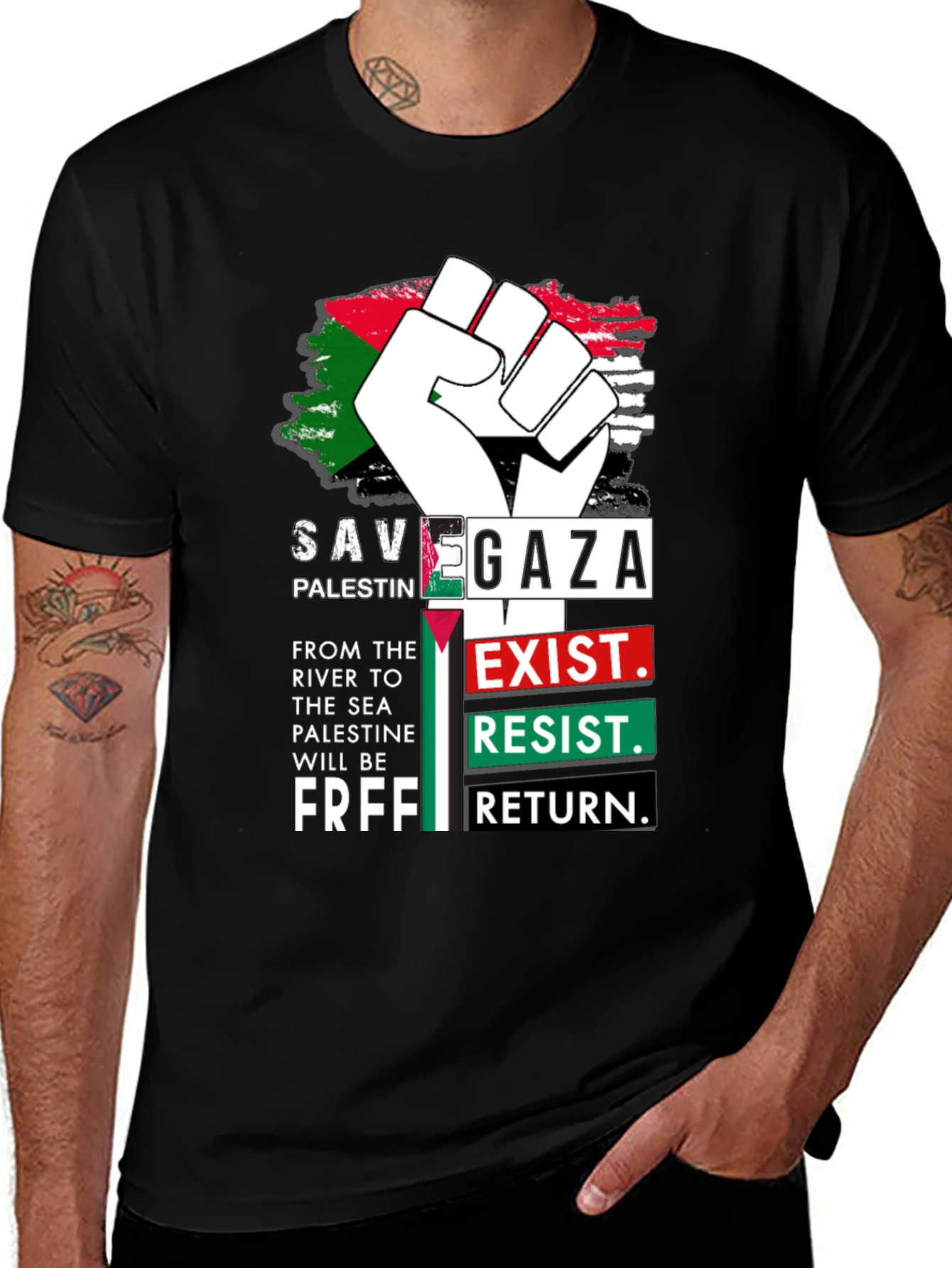 Save Gaza Palestine Graphic T-Shirt