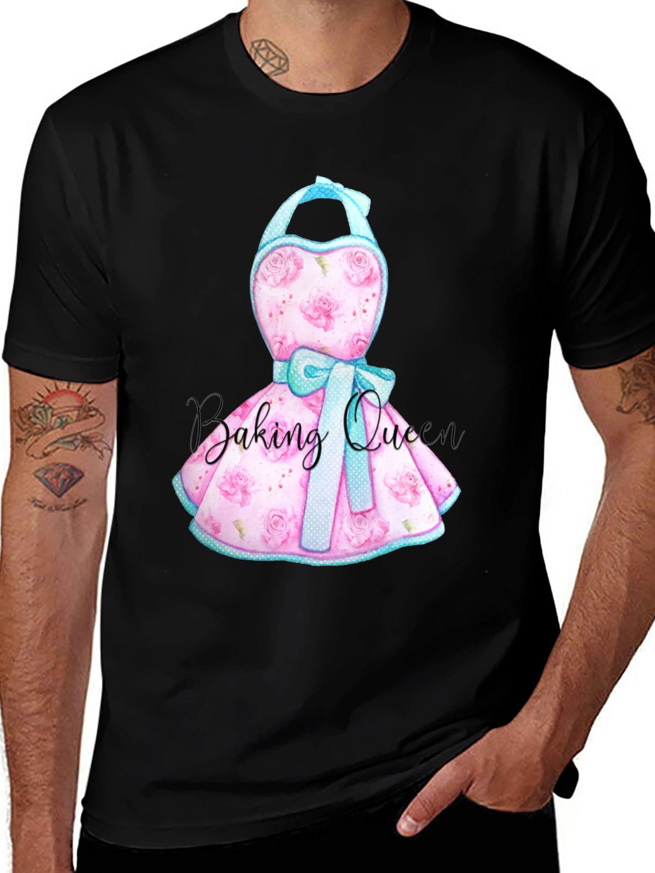 Baking Queen Apron T-Shirt - Cute Baker Gift!