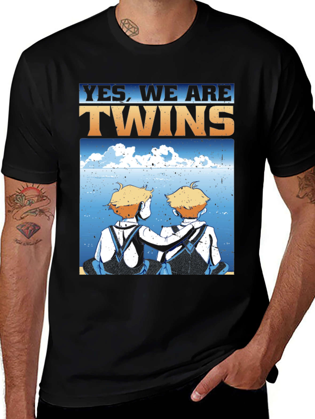 Variant 10 of Yes, We Are Twins T-Shirt