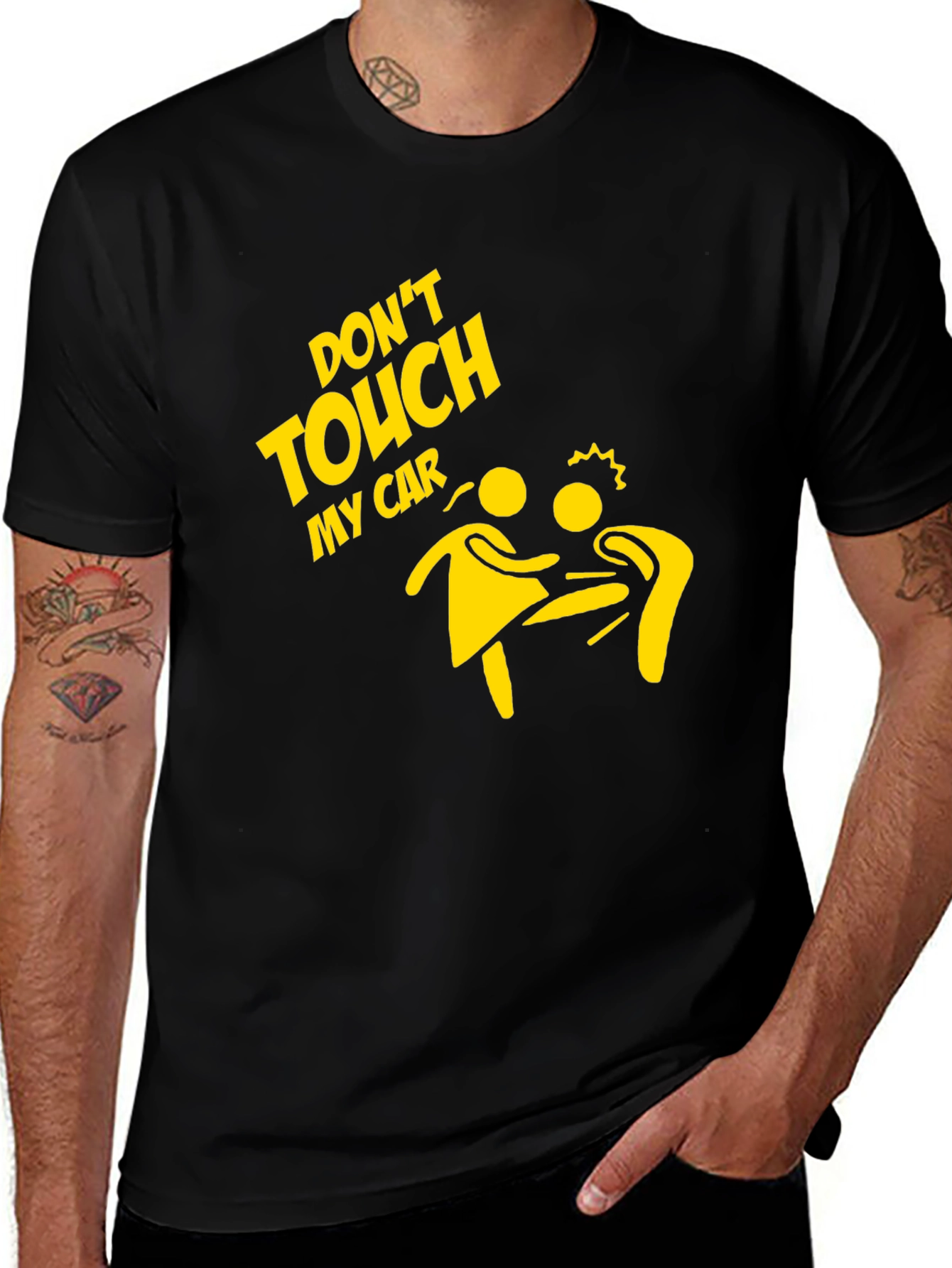 Variant 3 of Don't Touch My Car Graphic T-Shirt