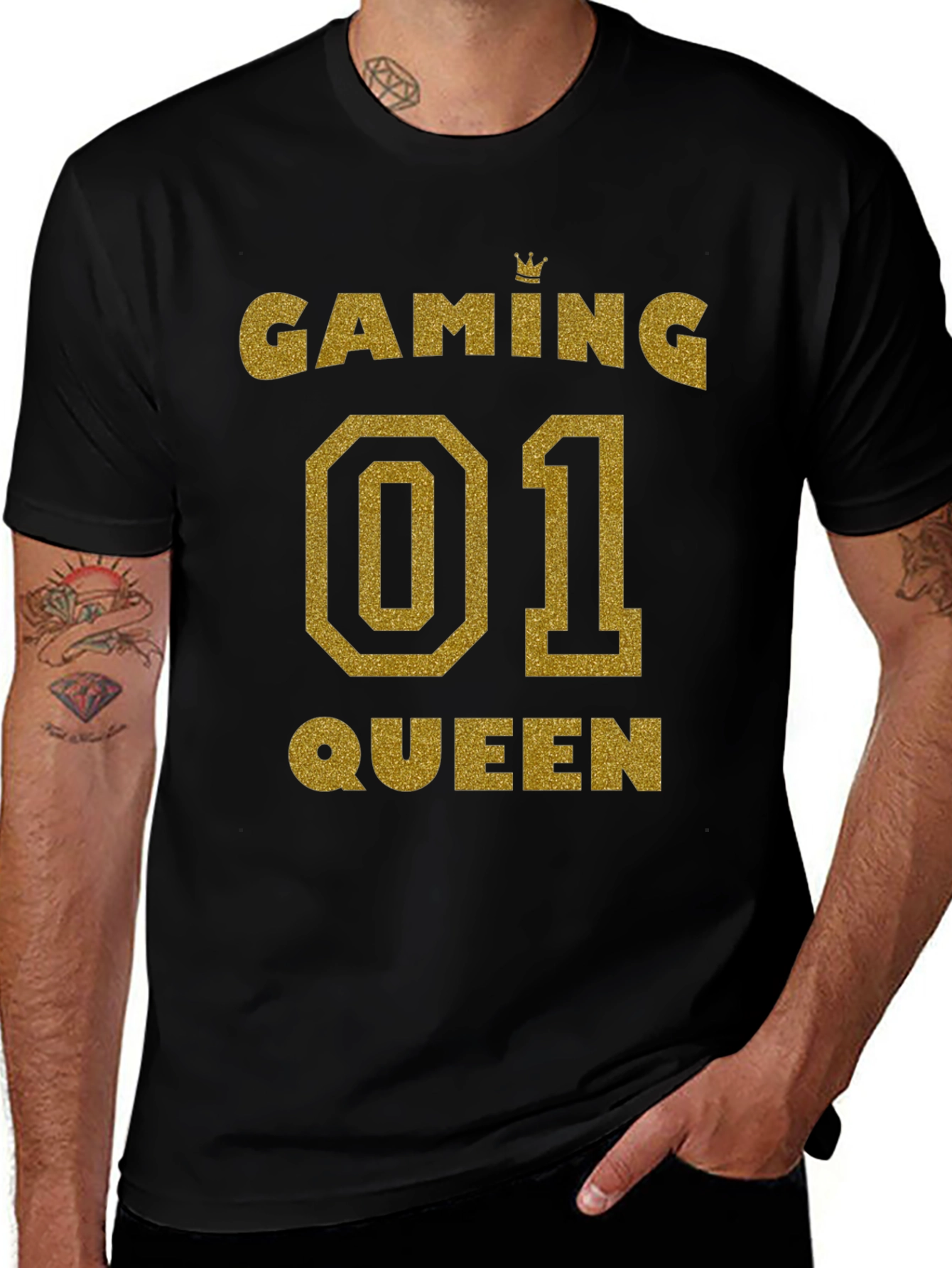 Gaming Queen 01 T-Shirt - Black