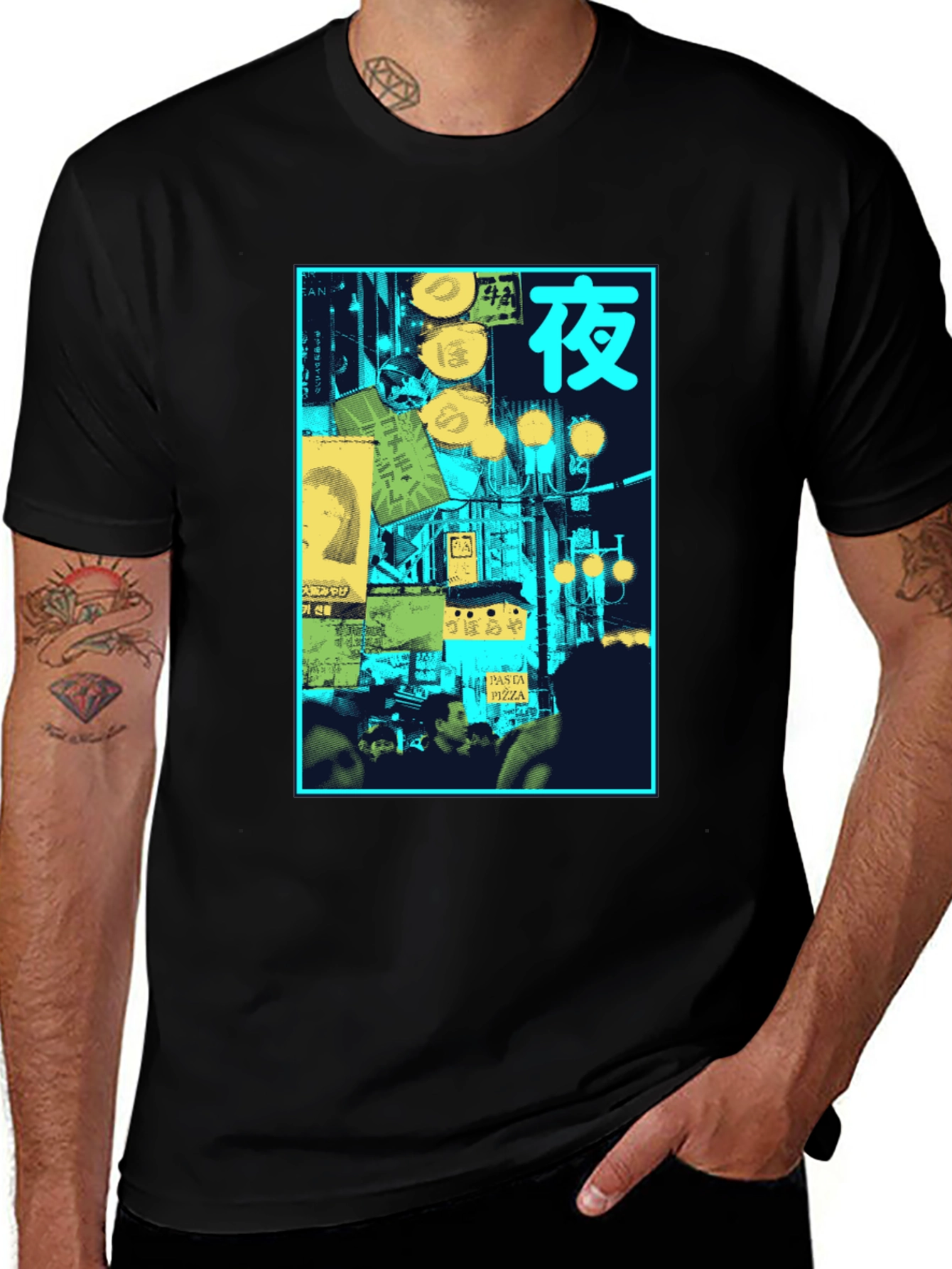 Night Scene Graphic T-Shirt
