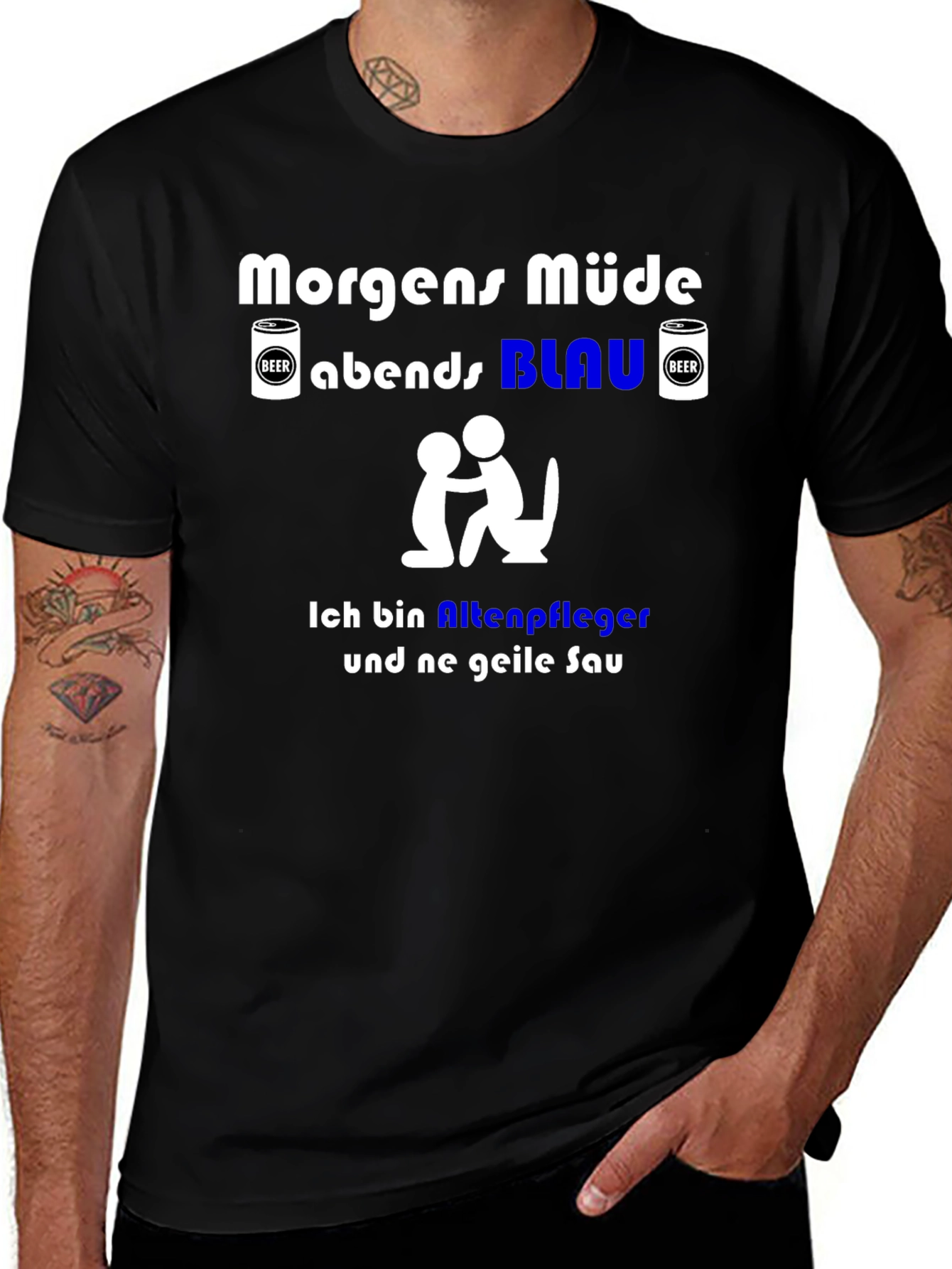 Variant 4 of Funny German Slogan T-Shirt - Nursing Home Worker