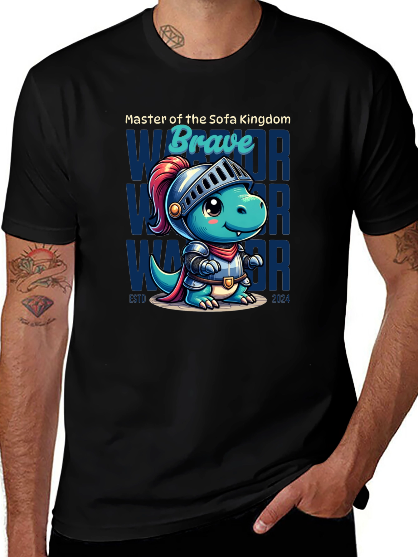 Variant 27 of Brave Warrior Dinosaur T-Shirt