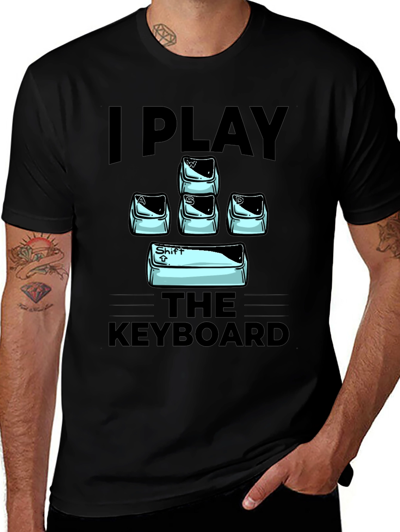 Variant 20 of I Play The Keyboard Graphic T-Shirt