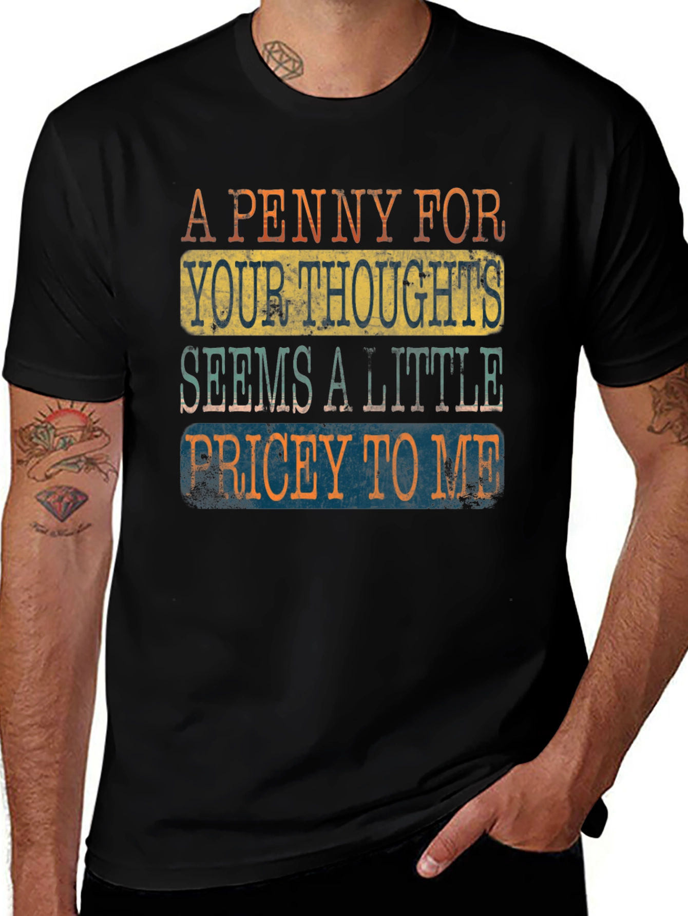 Variant 9 of A Penny For Your Thoughts Graphic T-Shirt