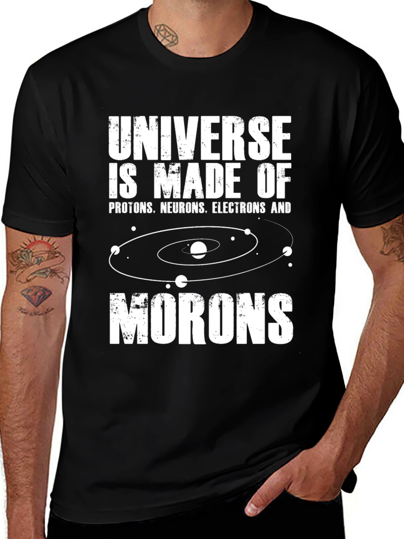 Variant 30 of Universe Morons Graphic T-Shirt - Science Humor Tee