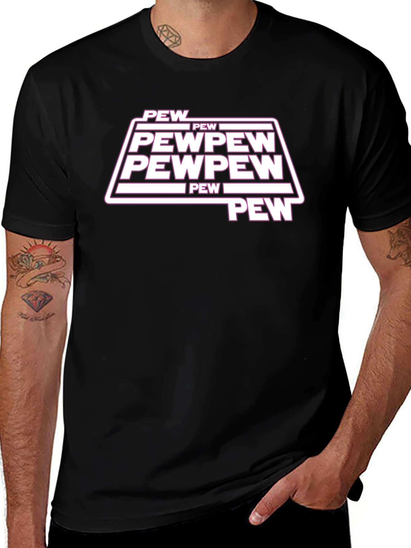 Variant 25 of Pew Pew Graphic T-Shirt - Star Wars Inspired