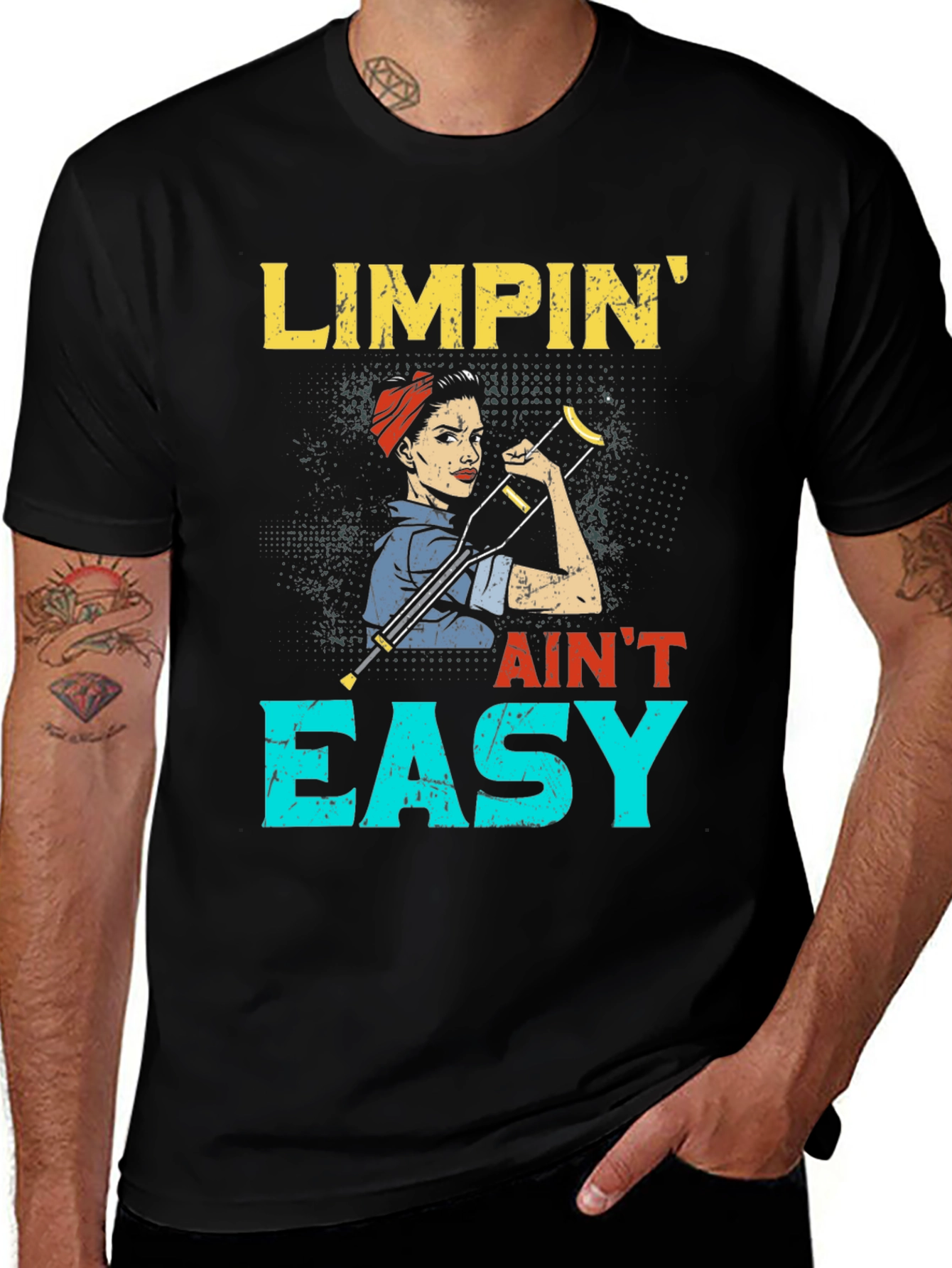Variant 11 of Limpin' Ain't Easy Graphic T-Shirt
