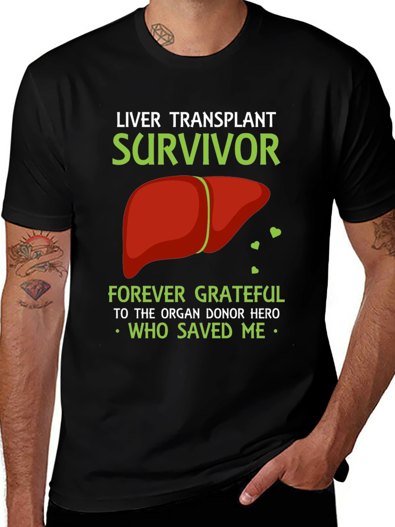 Liver Transplant Survivor Graphic T-Shirt