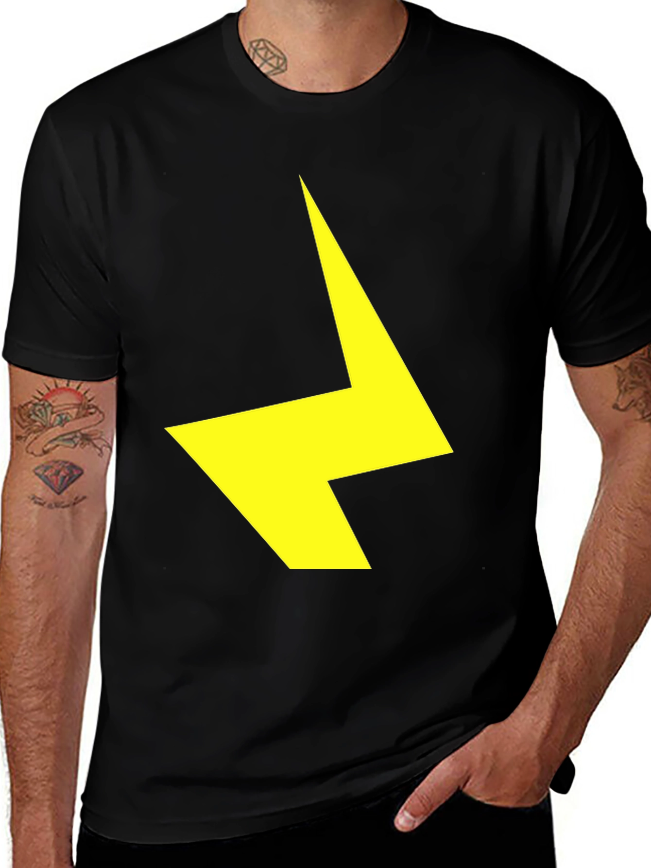 Variant 9 of Lightning Bolt Graphic Tee - Bold Statement T-Shirt