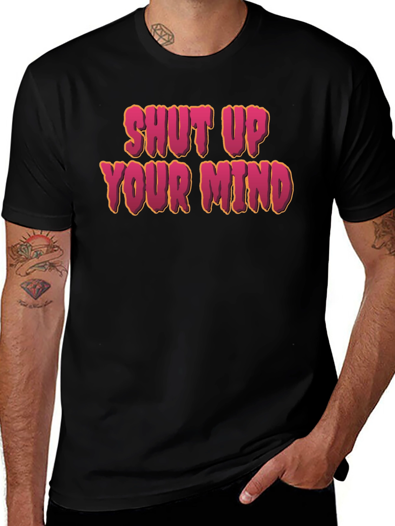 Variant 27 of Shut Up Your Mind Graphic Tee - Unisex