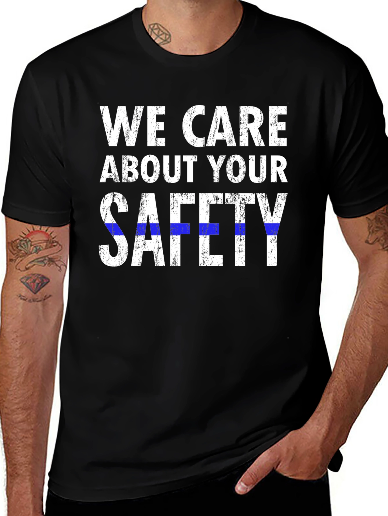 Variant 22 of We Care About Your Safety T-Shirt