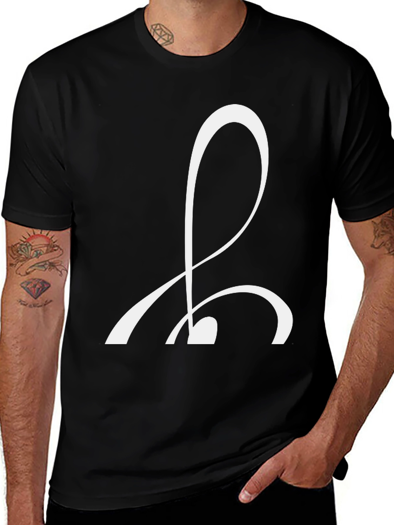 Variant 25 of Modern Symbol Black T-Shirt